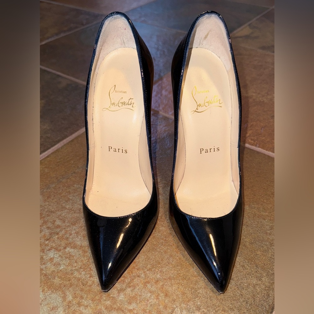 Christian Louboutin Black Patent Heels